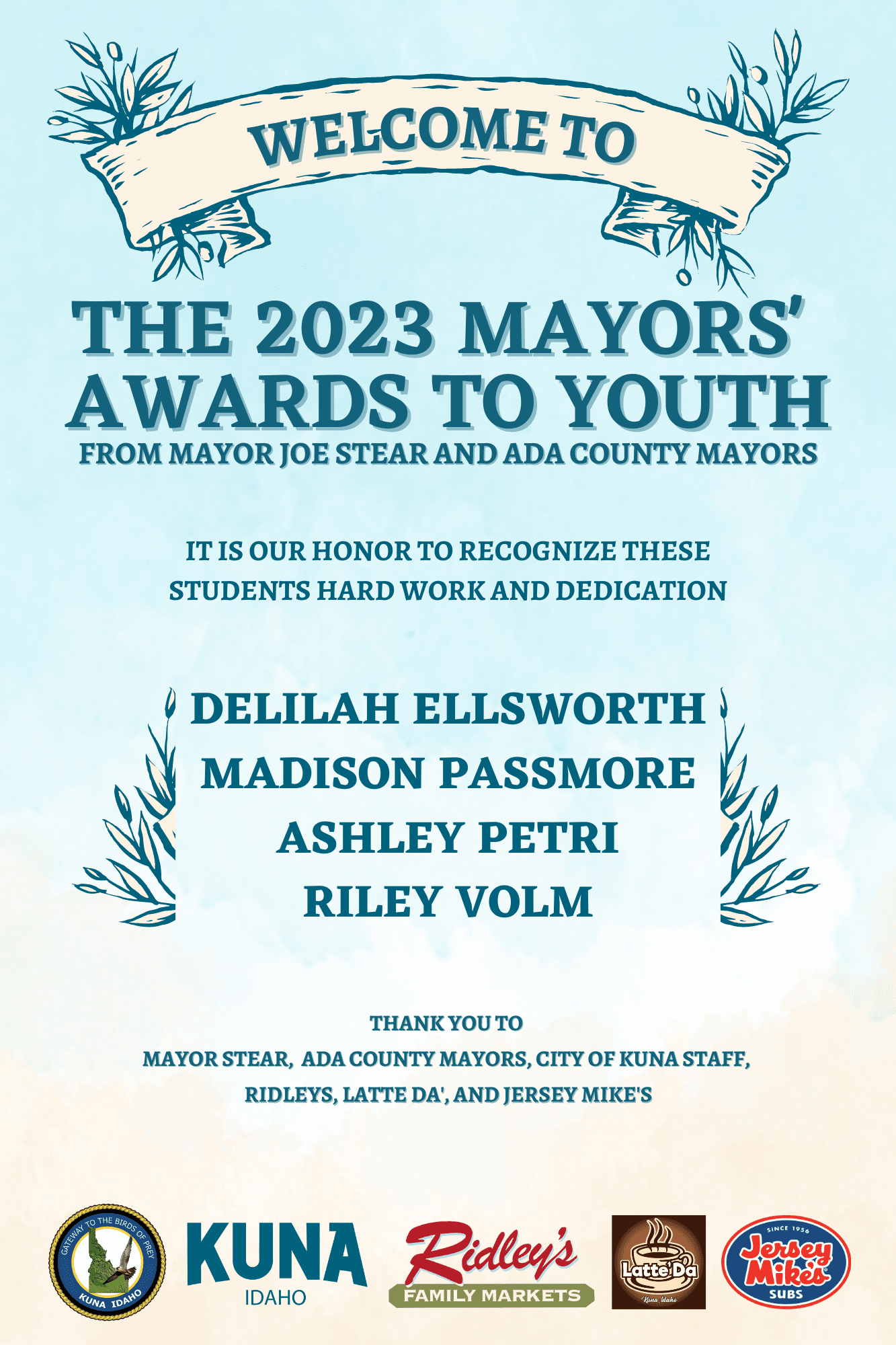 Mayors Youth Awards 2023