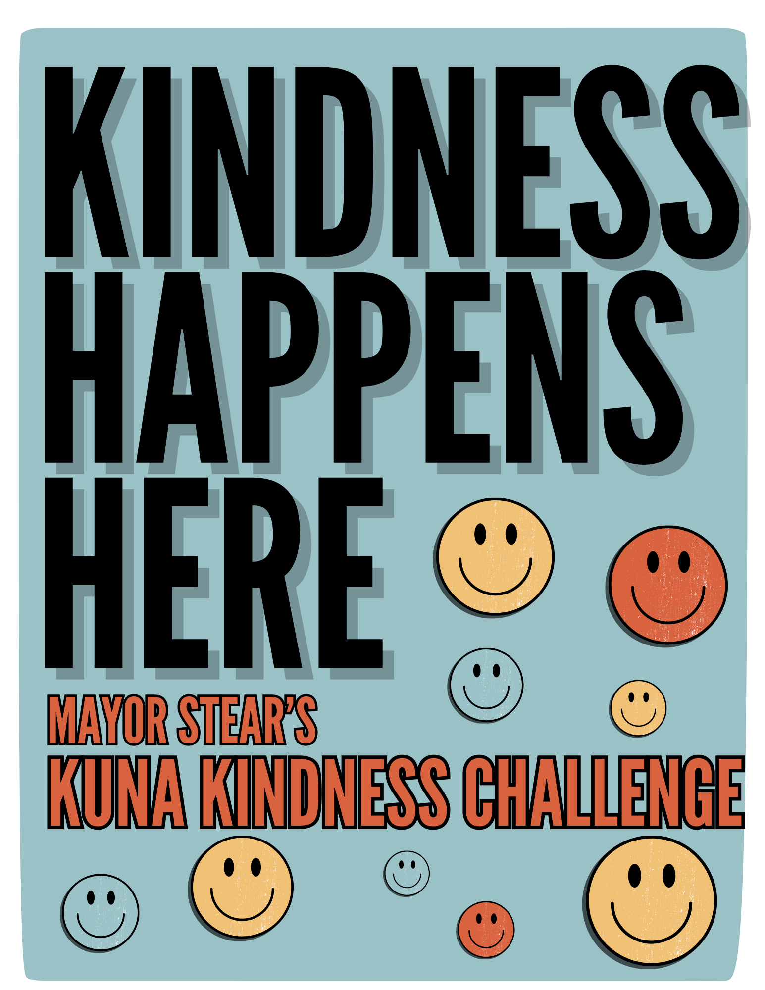 Kindness Happens Here Poster (PNG)