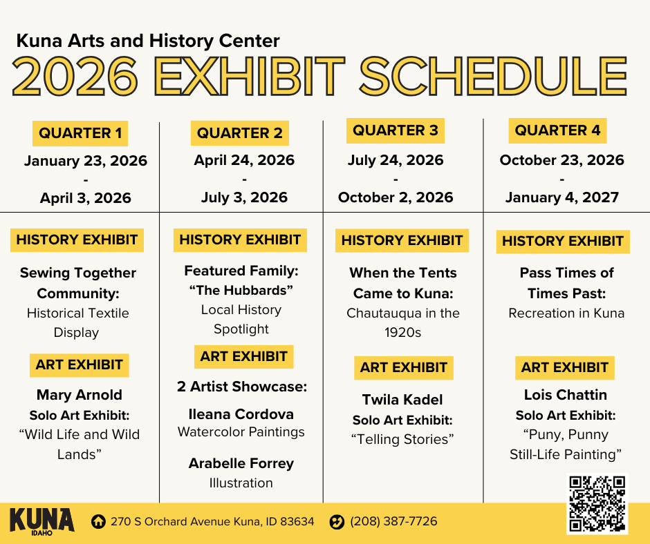 KAHC 2026 Exhibit Schedule